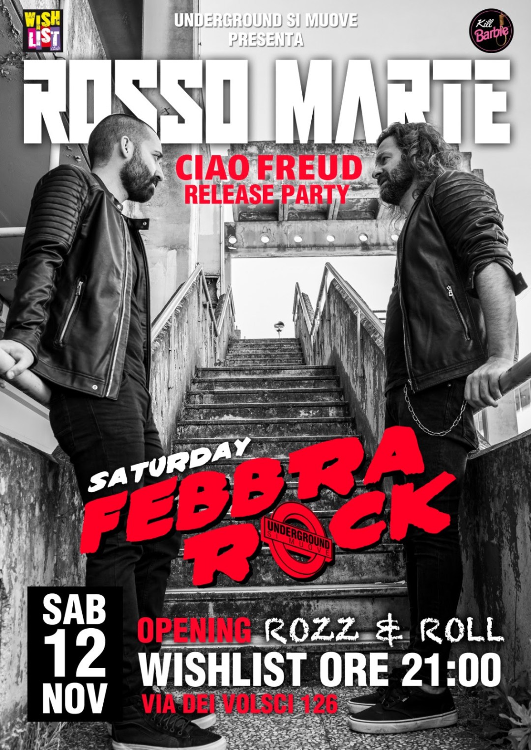 FEBBRA ROCK ROSSO MARTE RELEASE PARTY