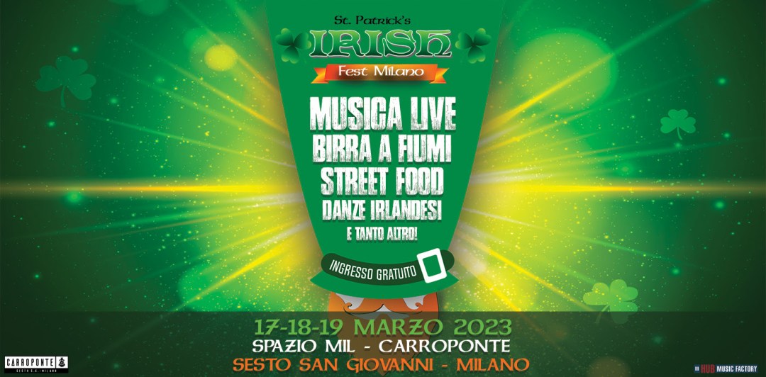 Irish Fest Milano 17 18 19 marzo 2023