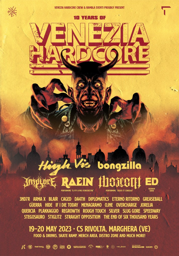 Venezia Hardcore Fest 2023 19 20 maggio cso rivolta marghera (VE)