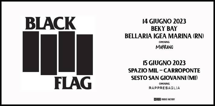 Black Flag concerti Italia 2023