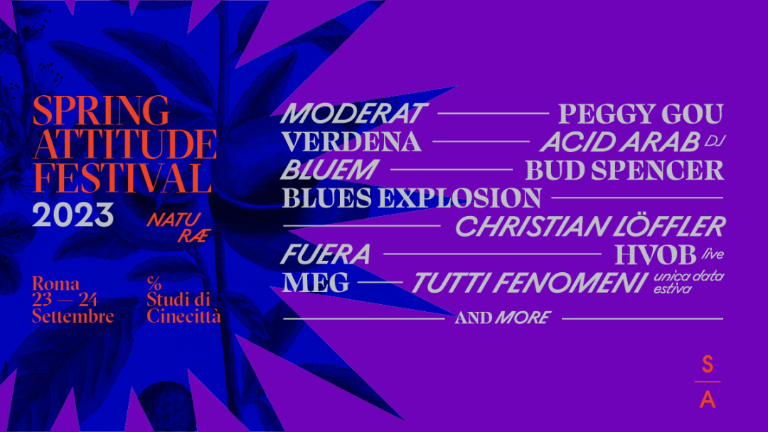 Spring Attitude: il 23 e 24 settembre, agli studi di cinecittà di Roma, Verdena, Bud Spencer Blues Explosion, Meg