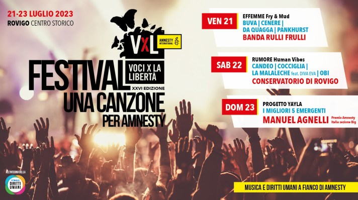 Voci per la libertà 2023 Rovigo