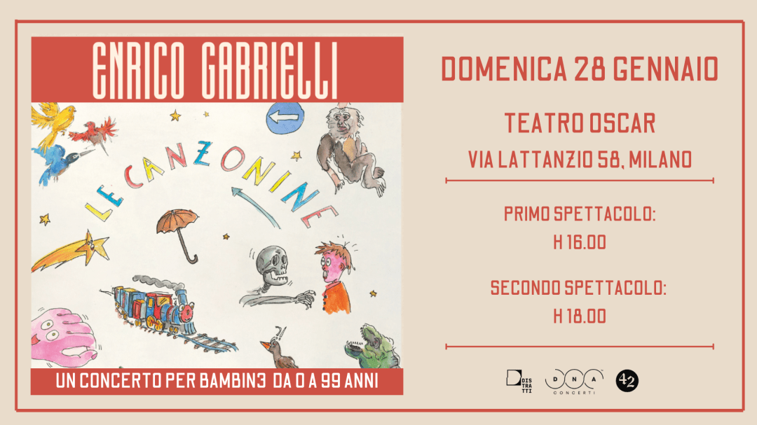 Enrico Gabrielli - Le canzonine - Milano - 28 gennaio
