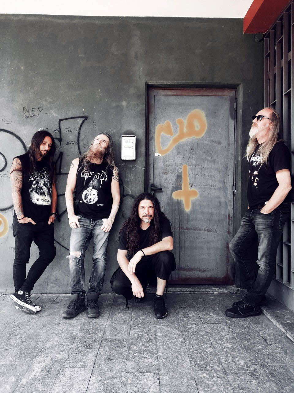 Locandina o foto dei Necrodeath, protagonisti dello show d’addio all’Extreme Music Academy di Bari.