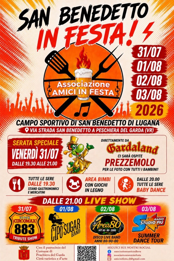 Locandina San Benedetto in Festa 2026 a Peschiera del Garda