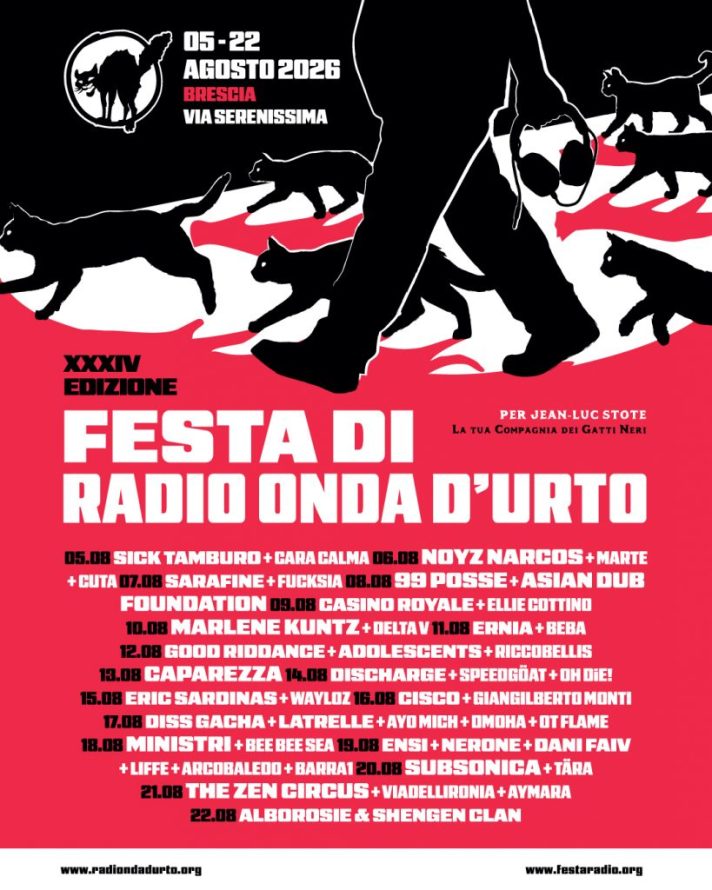 Locandina Festa Radio Onda d'Urto 2026